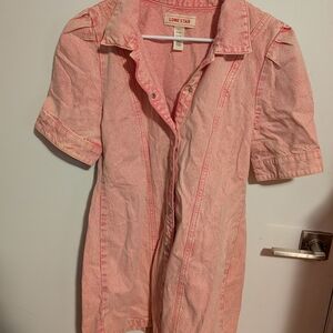Lone Star Pink Denim Dress